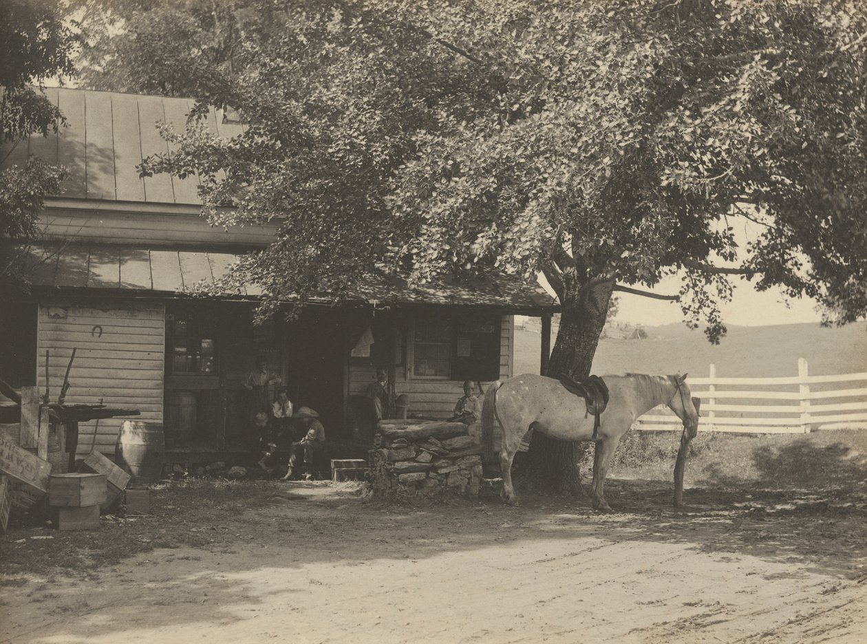 Wiejski sklep i poczta, 1890-1900 (zdjęcie) autorstwa John G. Bullock