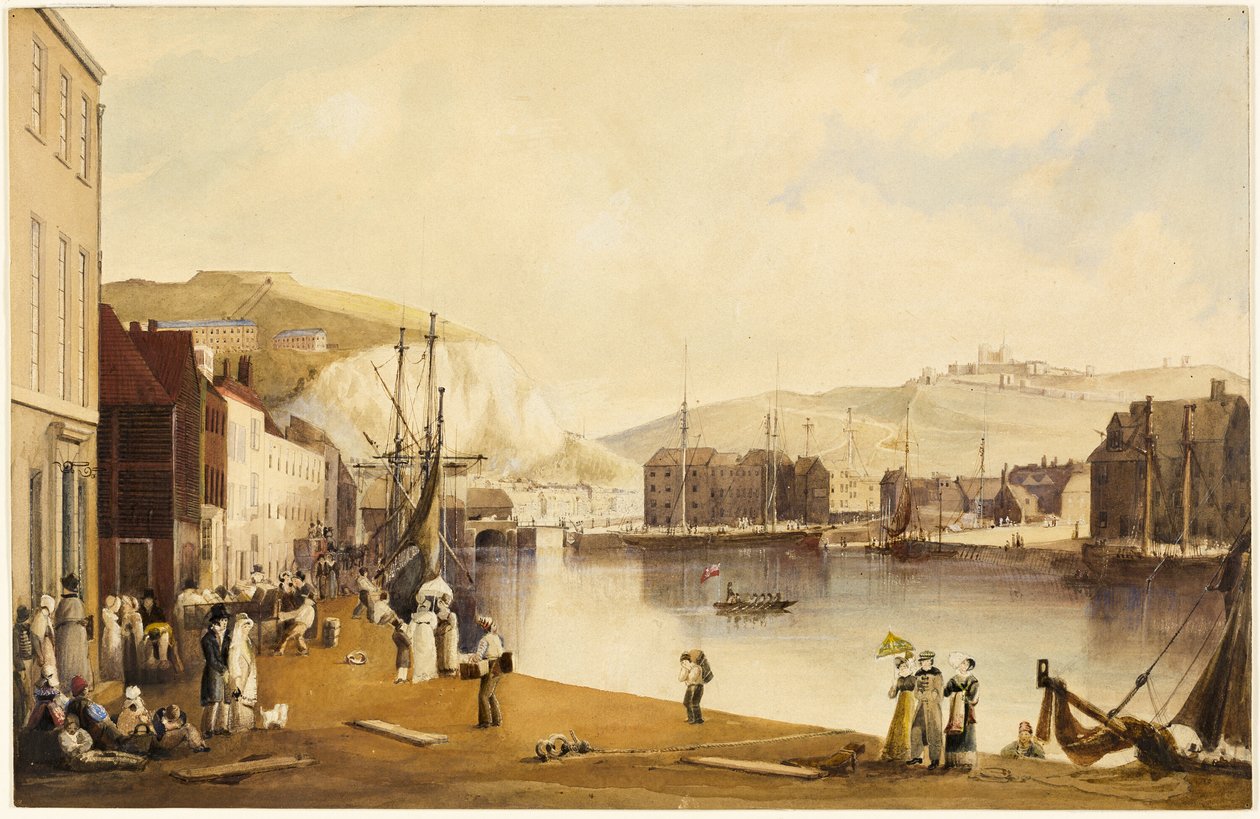 Port w Dover autorstwa John Gendall