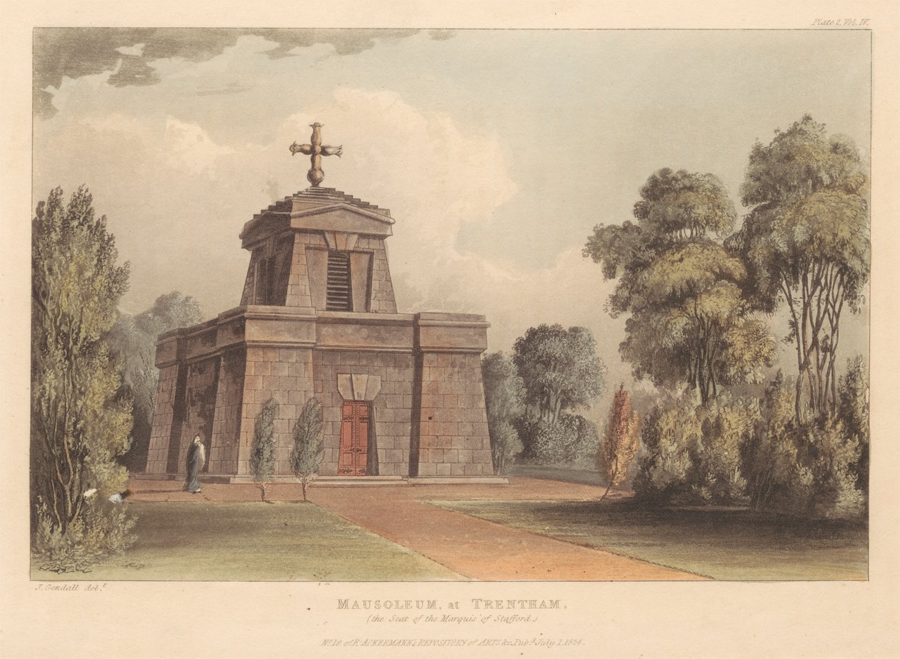 Mauzoleum w Trentham (siedziba markiza Stratford) autorstwa John Gendall