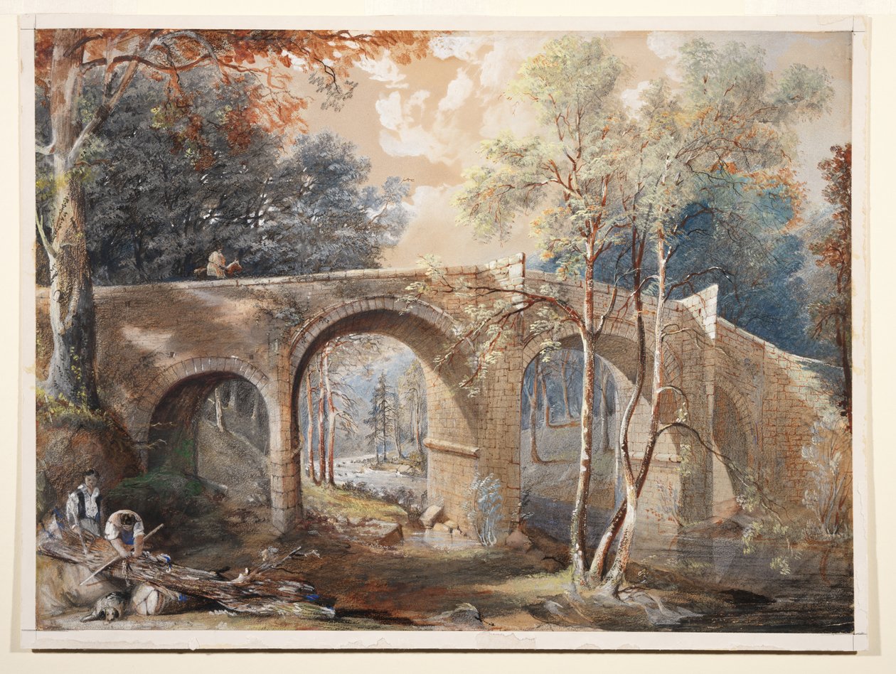 Drwale przy Fingle Bridge, Dartmoor autorstwa John Gendall