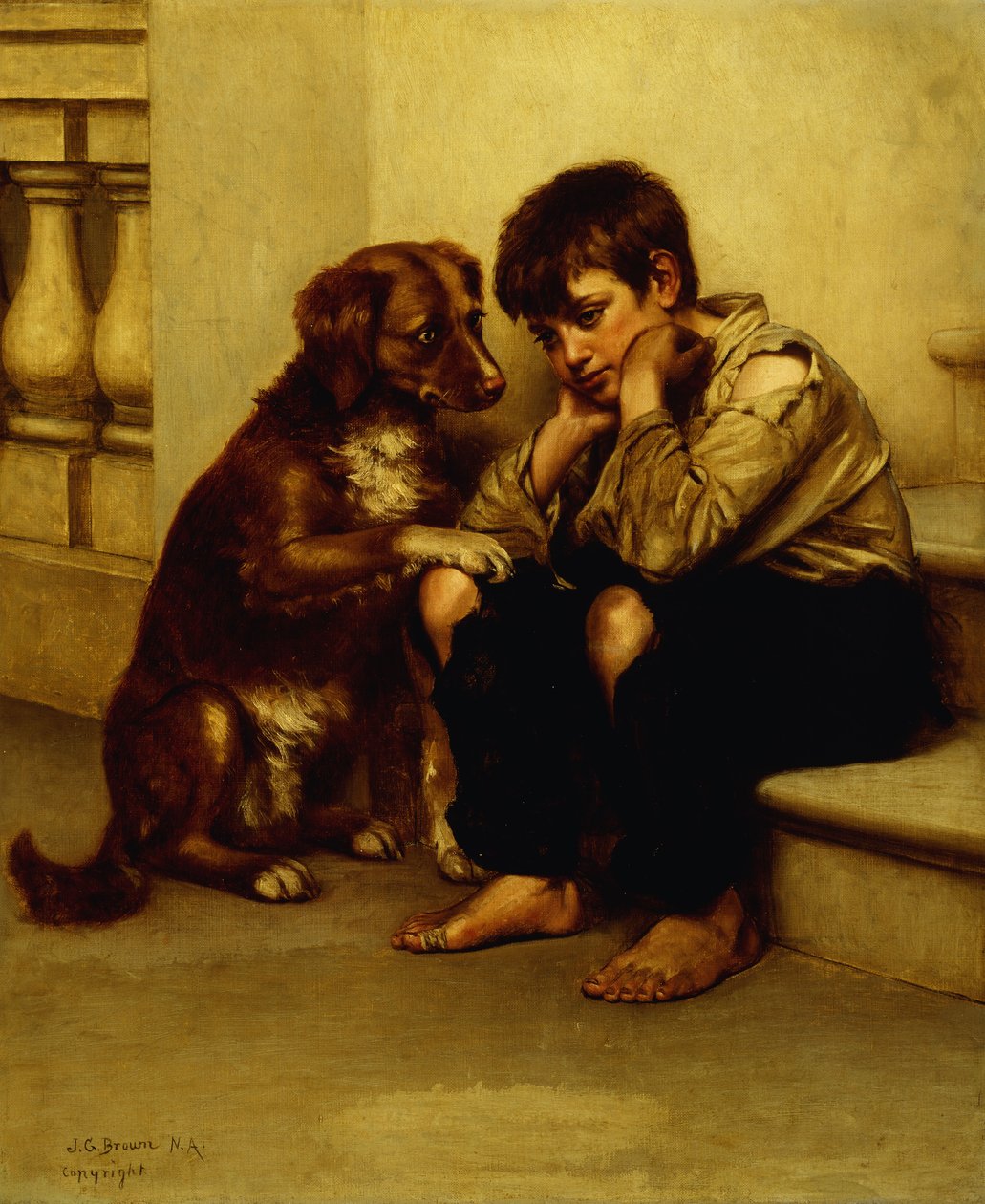 Najlepsi przyjaciele, autorstwa John George Brown