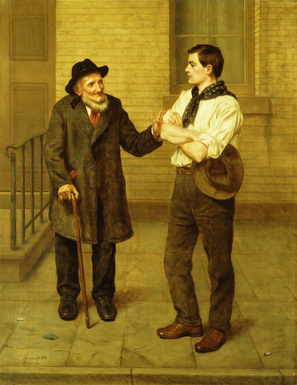 Idź na zachód, młody człowieku, 1910 autorstwa John George Brown