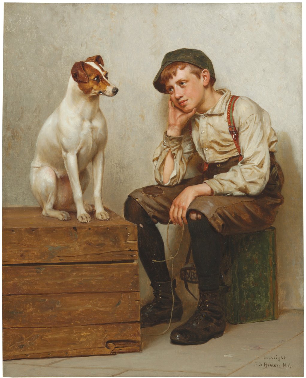 Wzajemny podziw, 1898 autorstwa John George Brown
