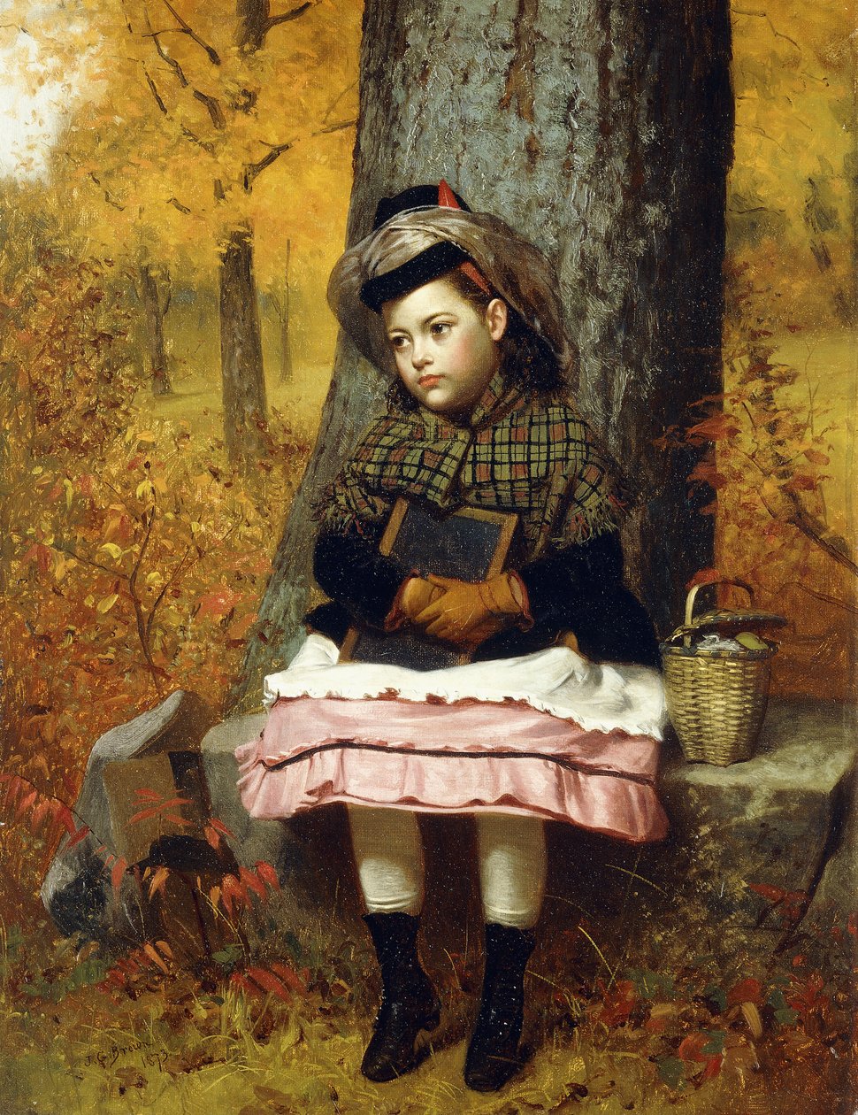 Związany ze szkołą, 1873 autorstwa John George Brown
