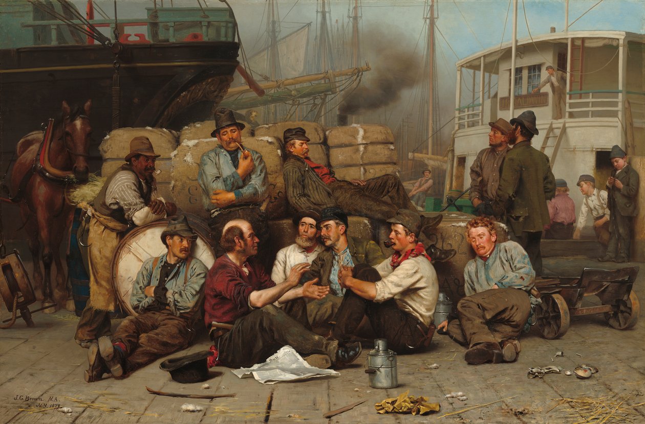 Południe dokerów, 1879 autorstwa John George Brown