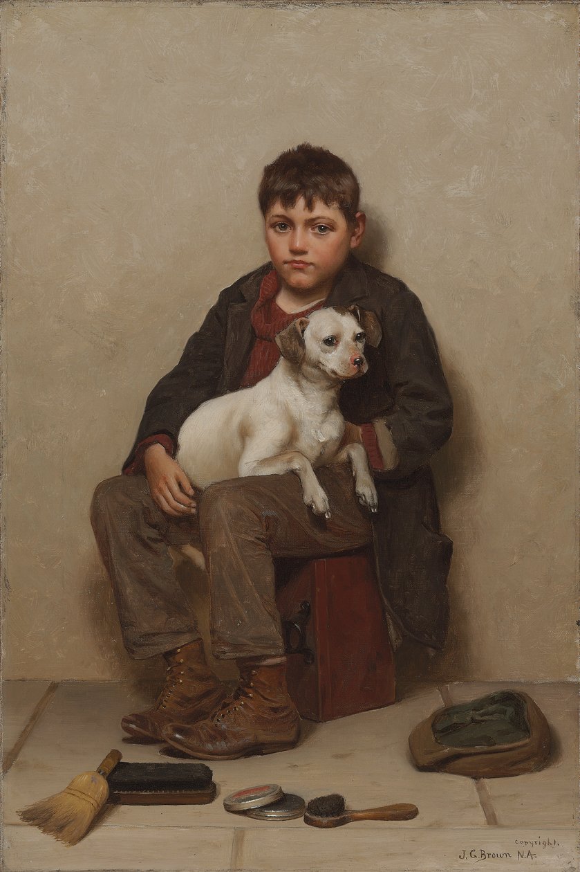 Prawdziwi przyjaciele, 1900 autorstwa John George Brown