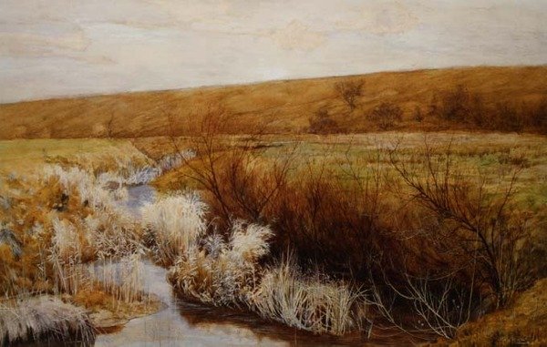 Łąka w zimie autorstwa John George Sowerby