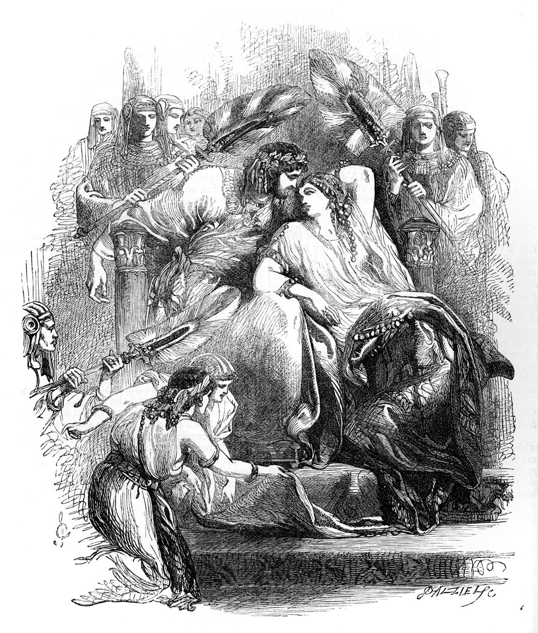 Antoniusz i Kleopatra – William Shakespeare autorstwa John Gilbert
