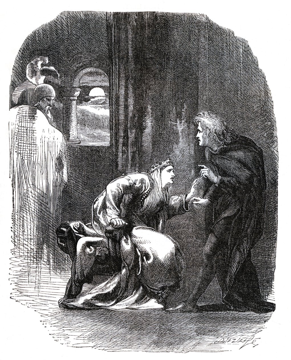 Hamlet Williama Szekspira autorstwa John Gilbert