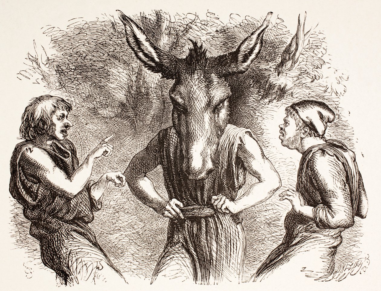 Ilustracja do Snu nocy letniej, z "The Illustrated Library Shakespeare", wydanej w Londynie w 1890 r. autorstwa John Gilbert