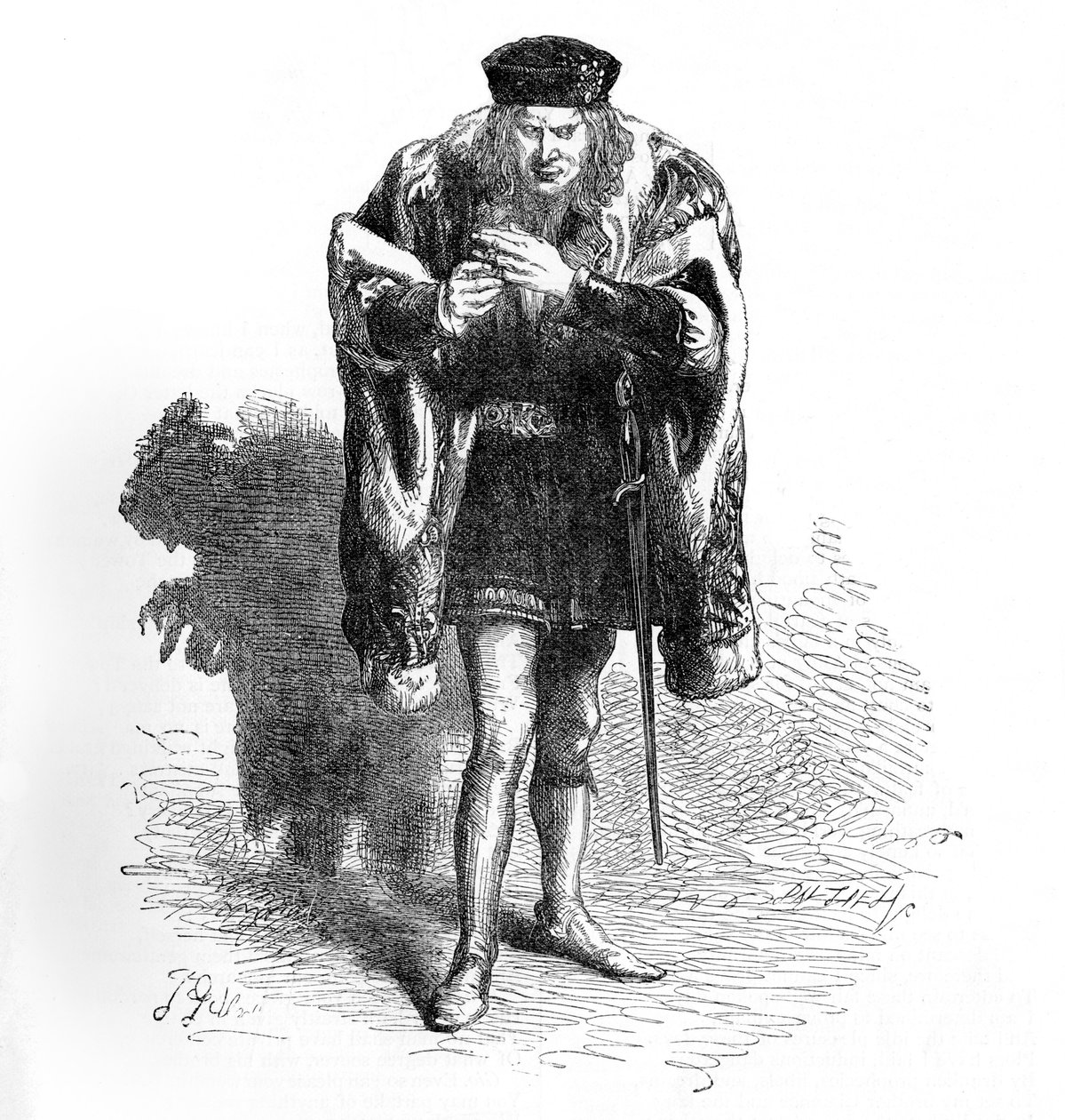 Ryszard III przez Williama Szekspira autorstwa John Gilbert
