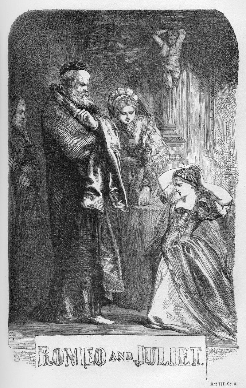 „Romeo i Julia” Williama Szekspira autorstwa John Gilbert