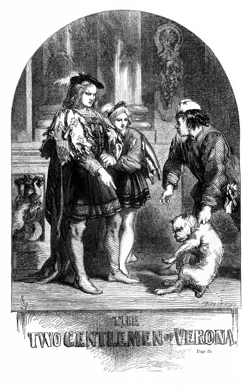 Dwóch dżentelmenów z Werony autorstwa John Gilbert