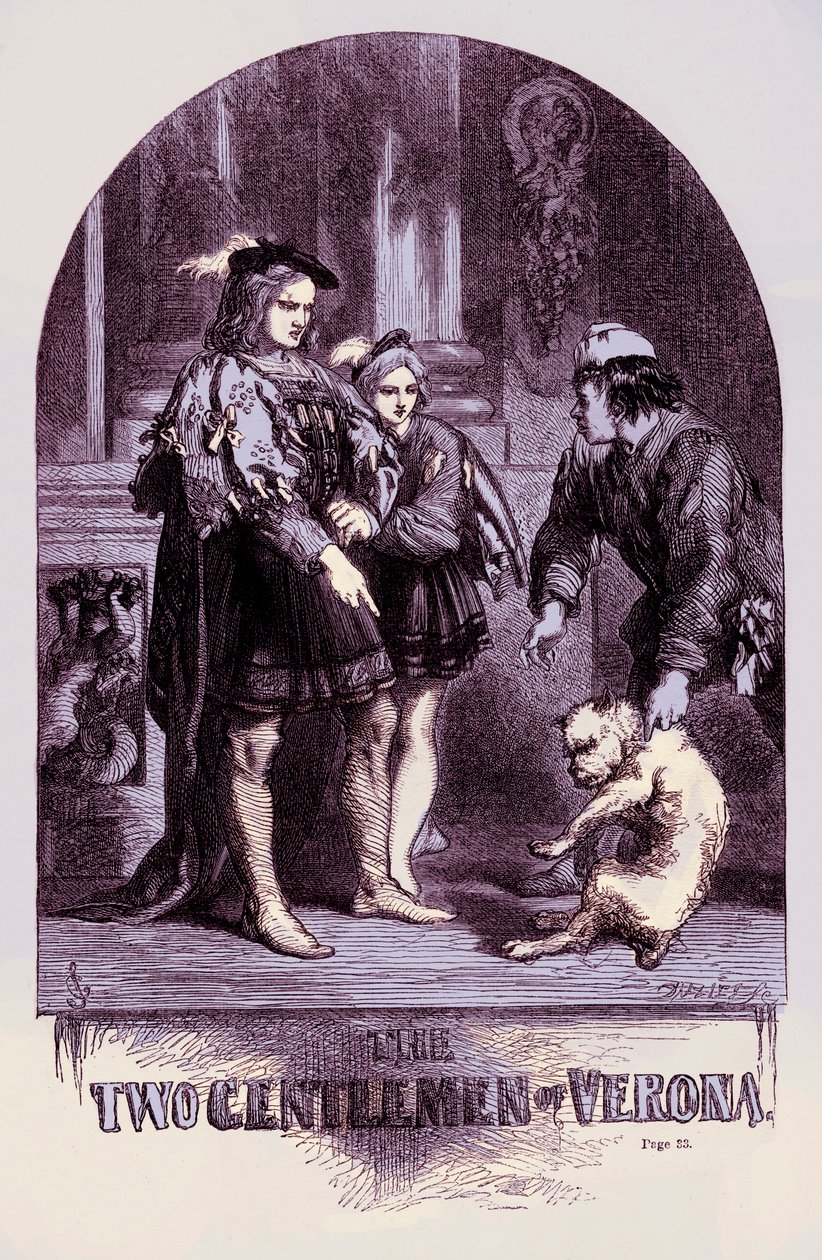 Dwóch dżentelmenów z Werony autorstwa John Gilbert