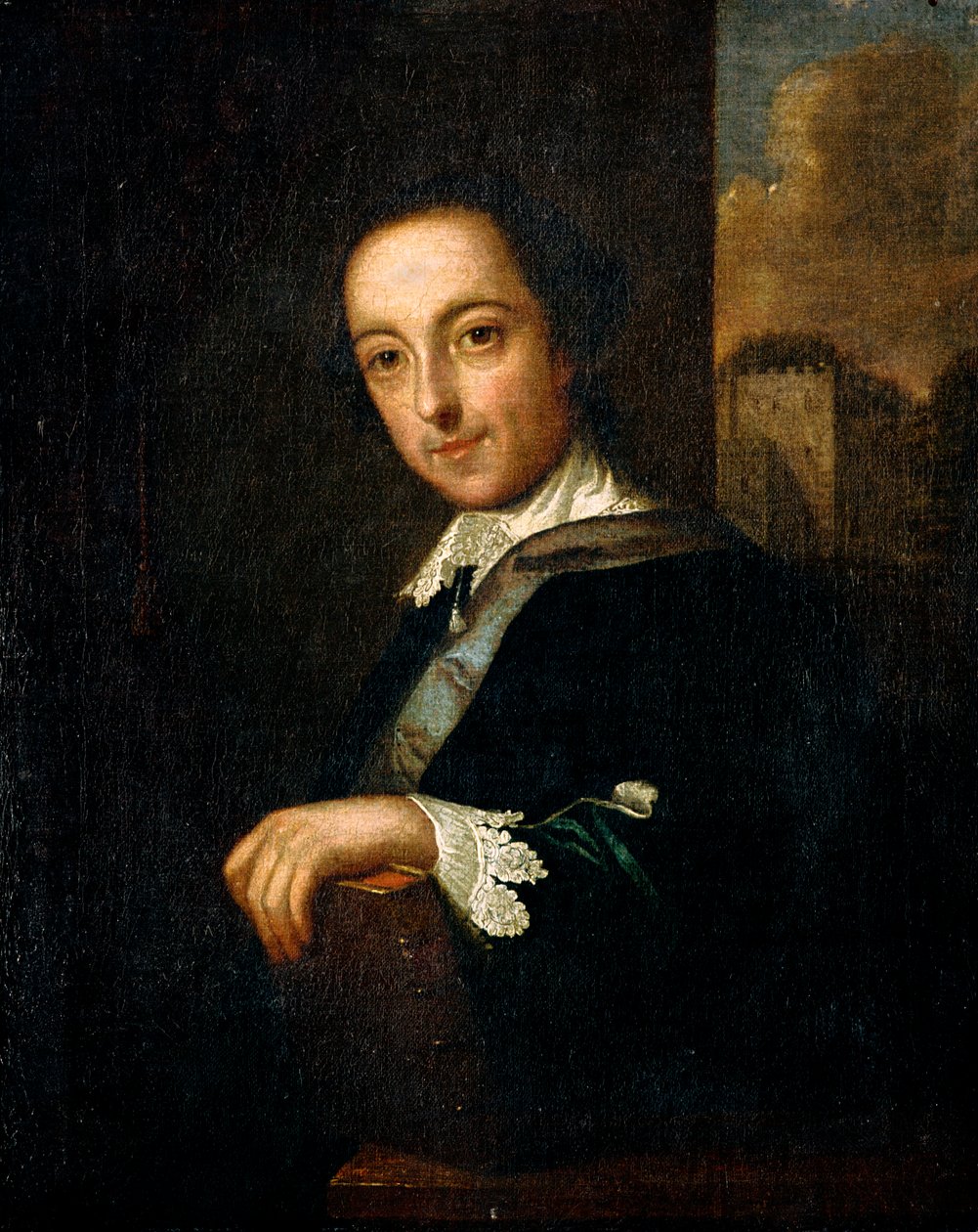 Horace Walpole, 4. hrabia Orford, angielski historyk, antykwariusz i polityk, 1754 autorstwa John Giles Eccardt
