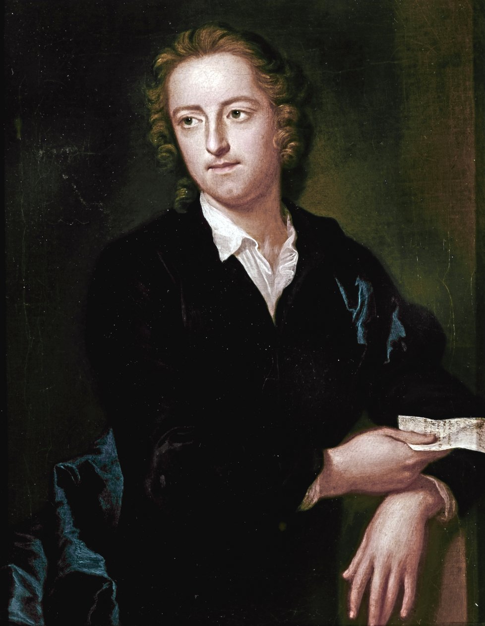 Thomas GRAY, Portret 1747-c.1748 (olej na płótnie) autorstwa John Giles Eccardt