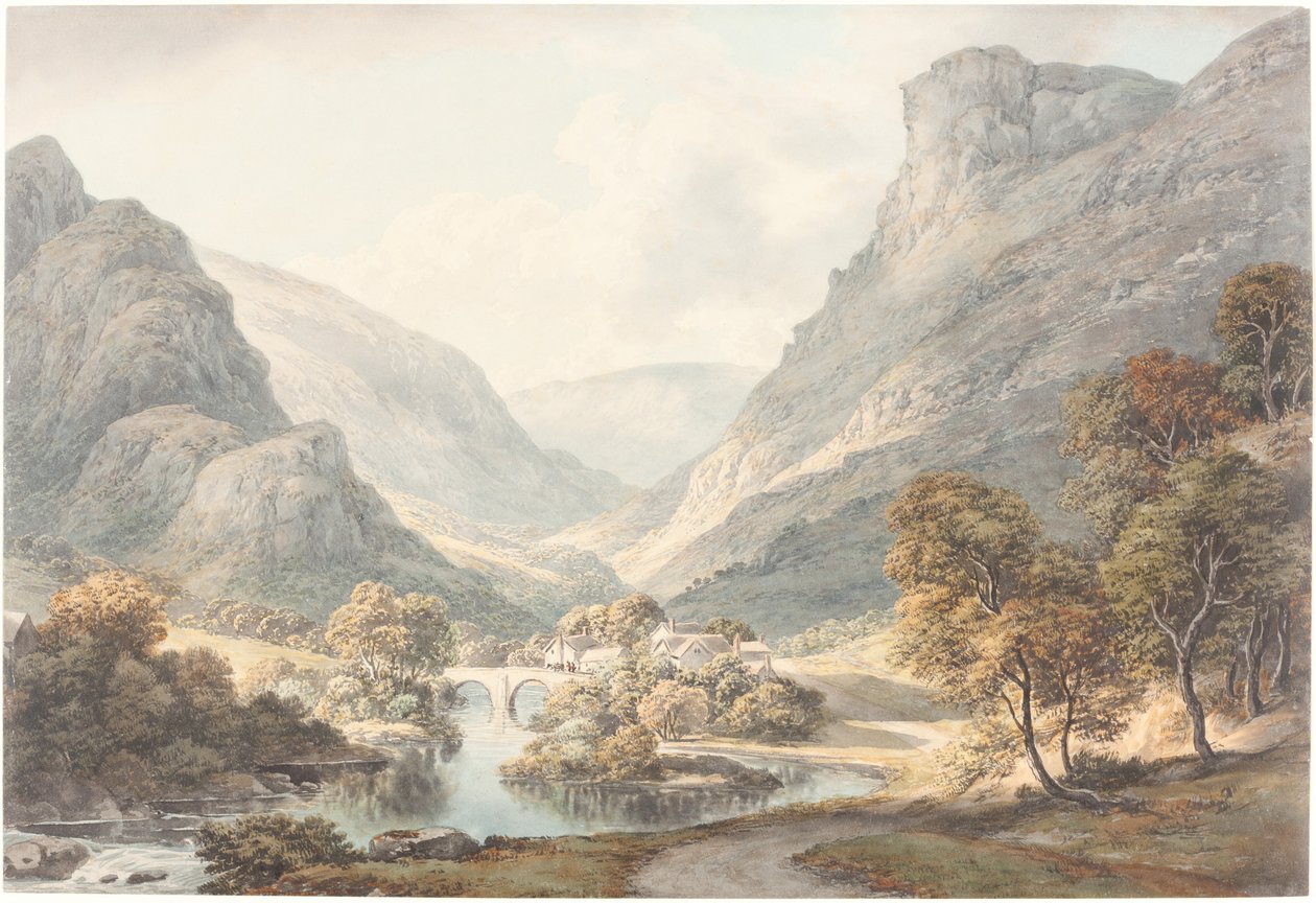 Widok na Dovedale autorstwa John Glover