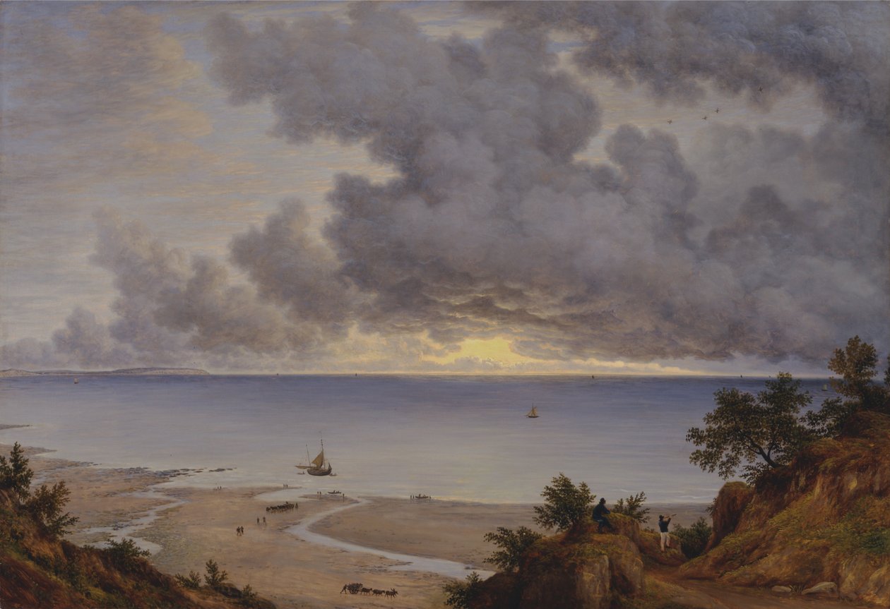 Zatoka Sandown, z okolic Shanklin Chine, Isle of Wight autorstwa John Glover