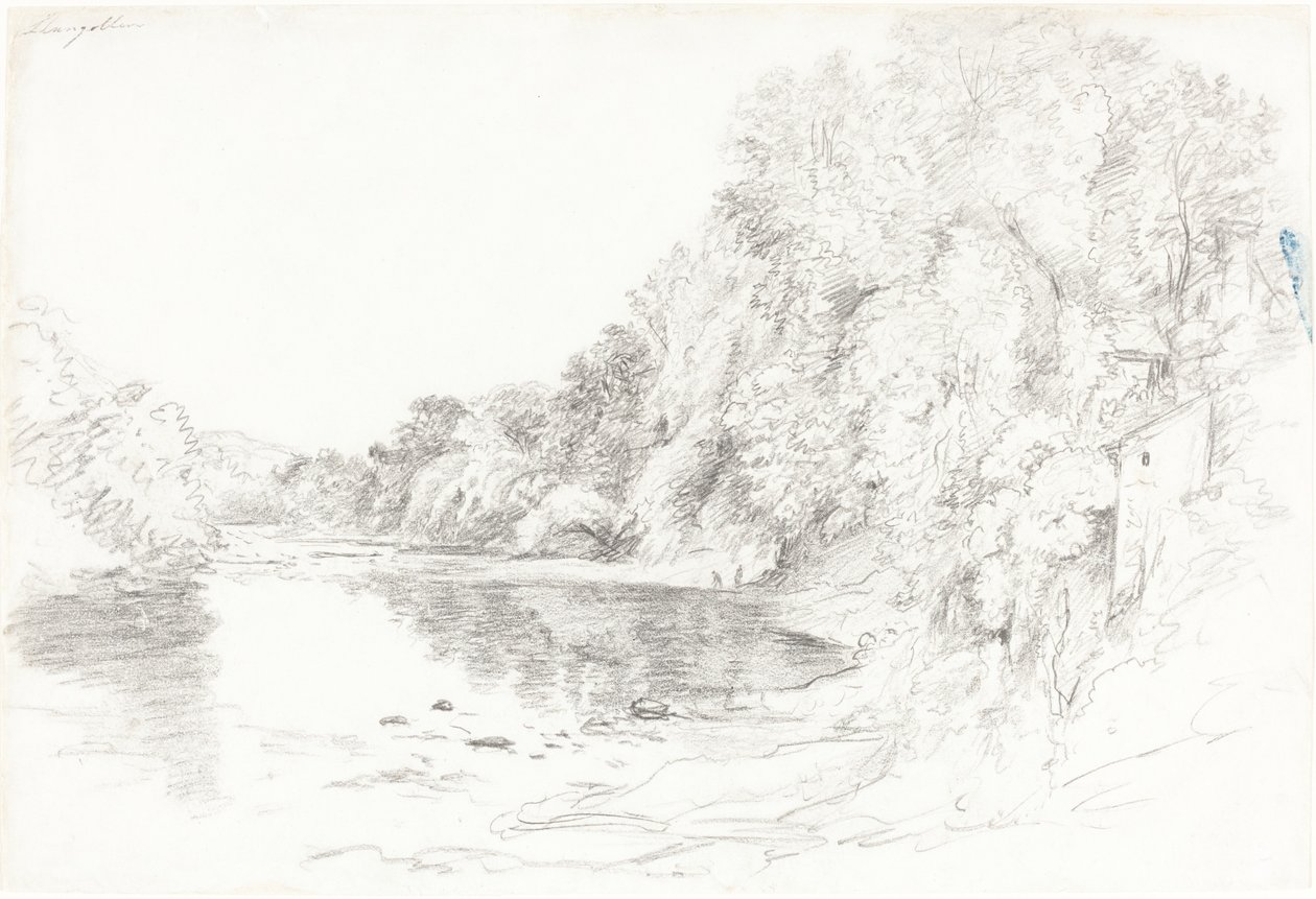 Rzeka w Llangollen autorstwa John Glover