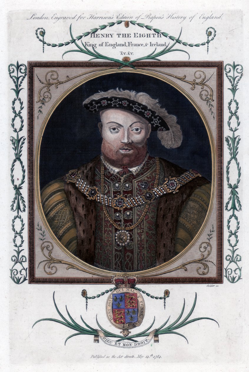Henryk VIII z Anglii, 1784. autorstwa John Goldar