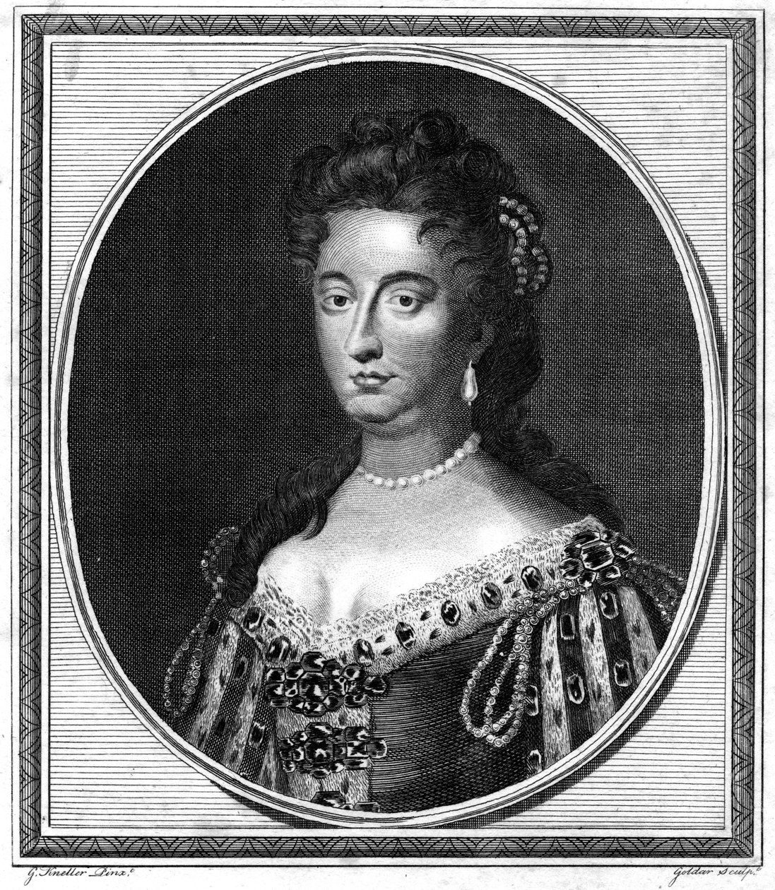 Królowa Maria II. autorstwa John Goldar