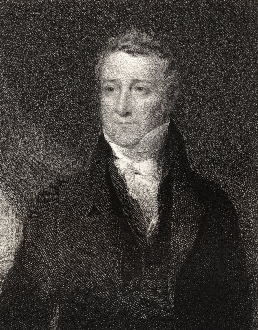 William Huskisson, rycina Johna Cochrana (fl.1821-65), z „Narodowej Galerii Portretów, tom II”, wydana ok. 1835 autorstwa John Graham