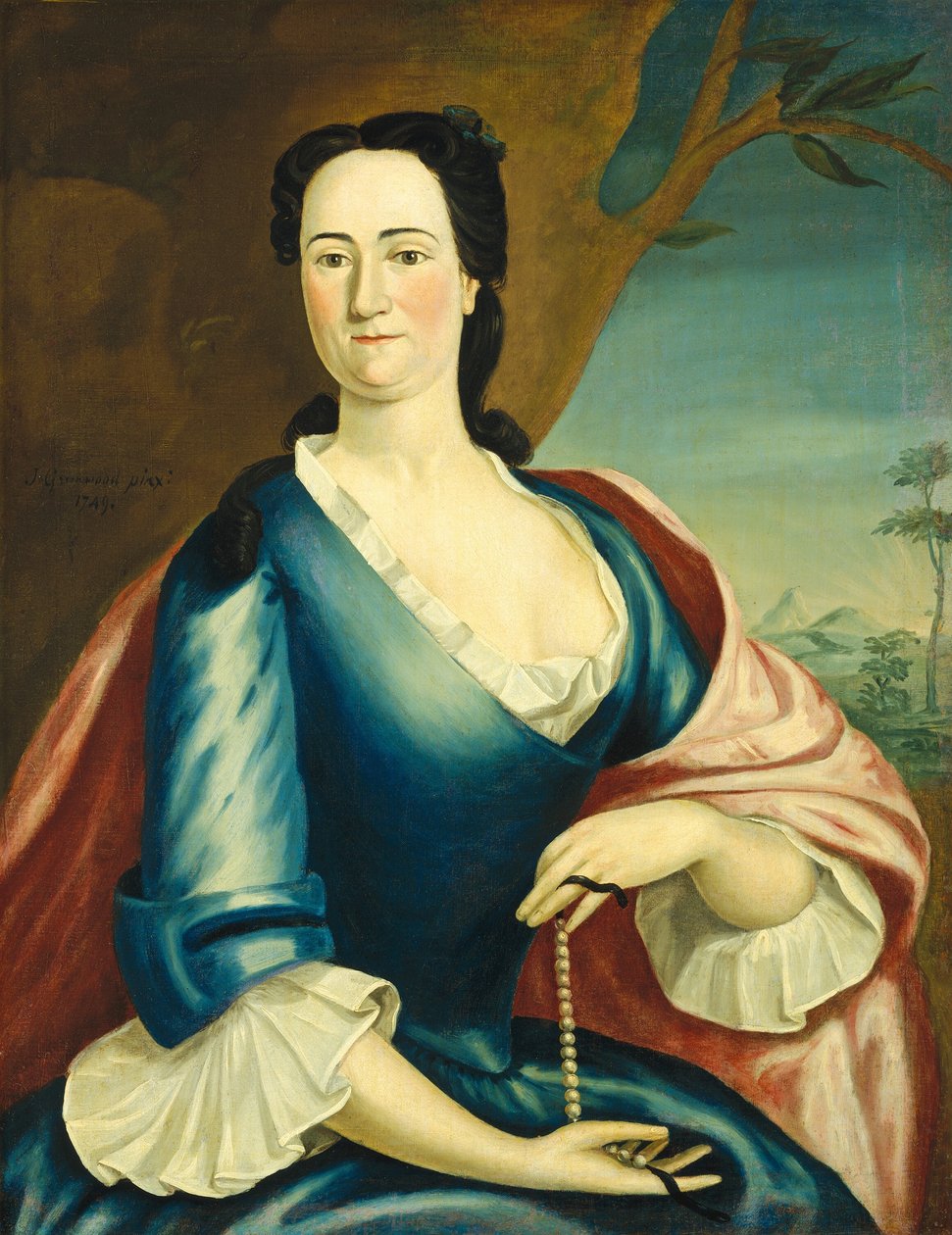 Elżbieta Fulford Walijczyk, 1749. autorstwa John Greenwood