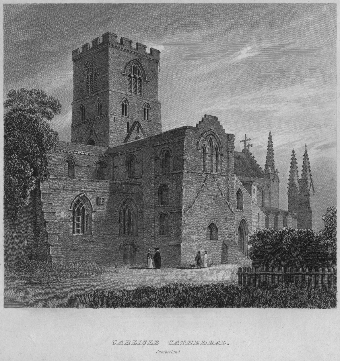 Katedra Carlisle, Cumberland, 1814 autorstwa John Greig