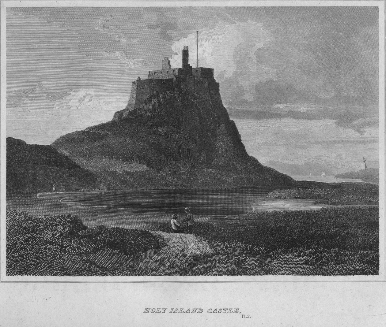 Zamek Świętej Wyspy, 1814 autorstwa John Greig
