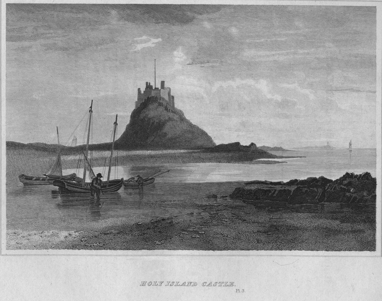 Zamek Świętej Wyspy, 1814 autorstwa John Greig