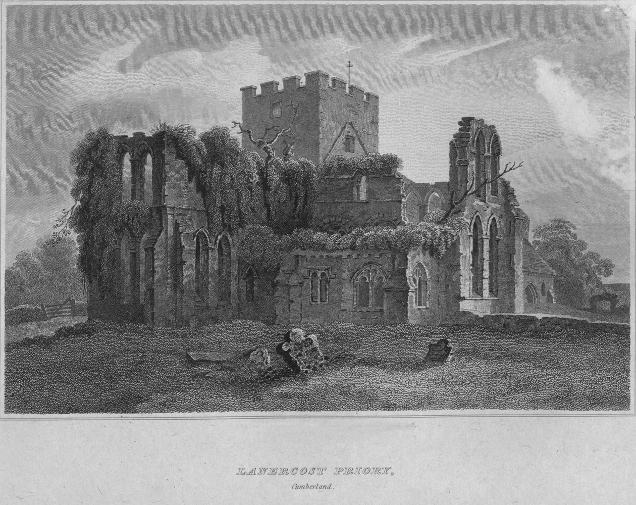 Klasztor Lanercosta, Cumberland, 1814 autorstwa John Greig