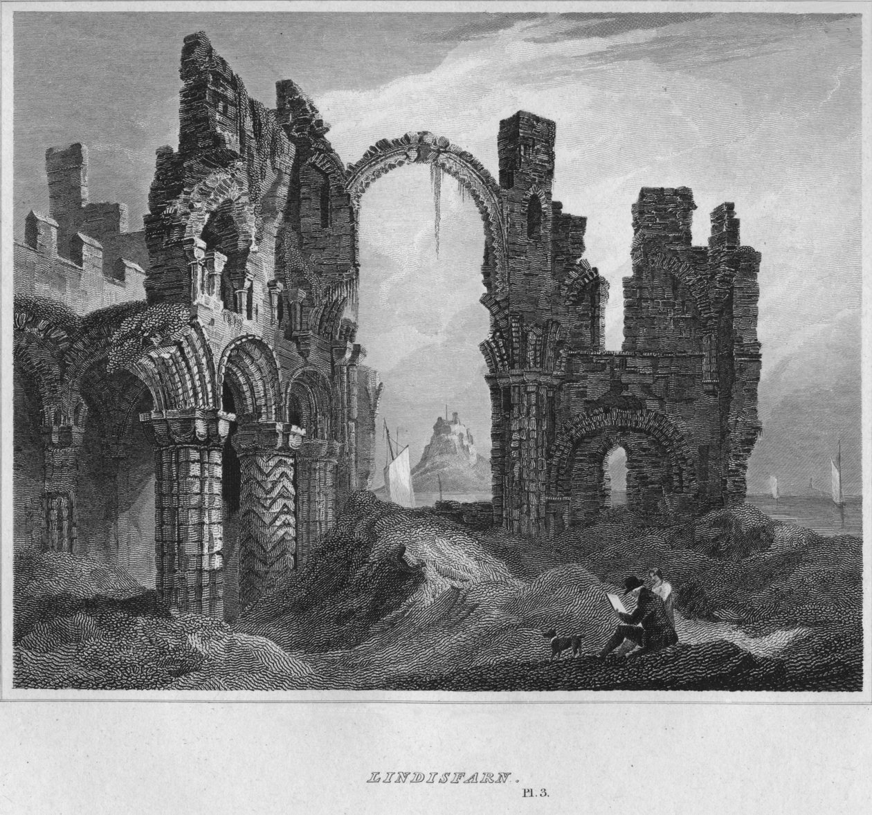 Lindisfarne, 1814 autorstwa John Greig