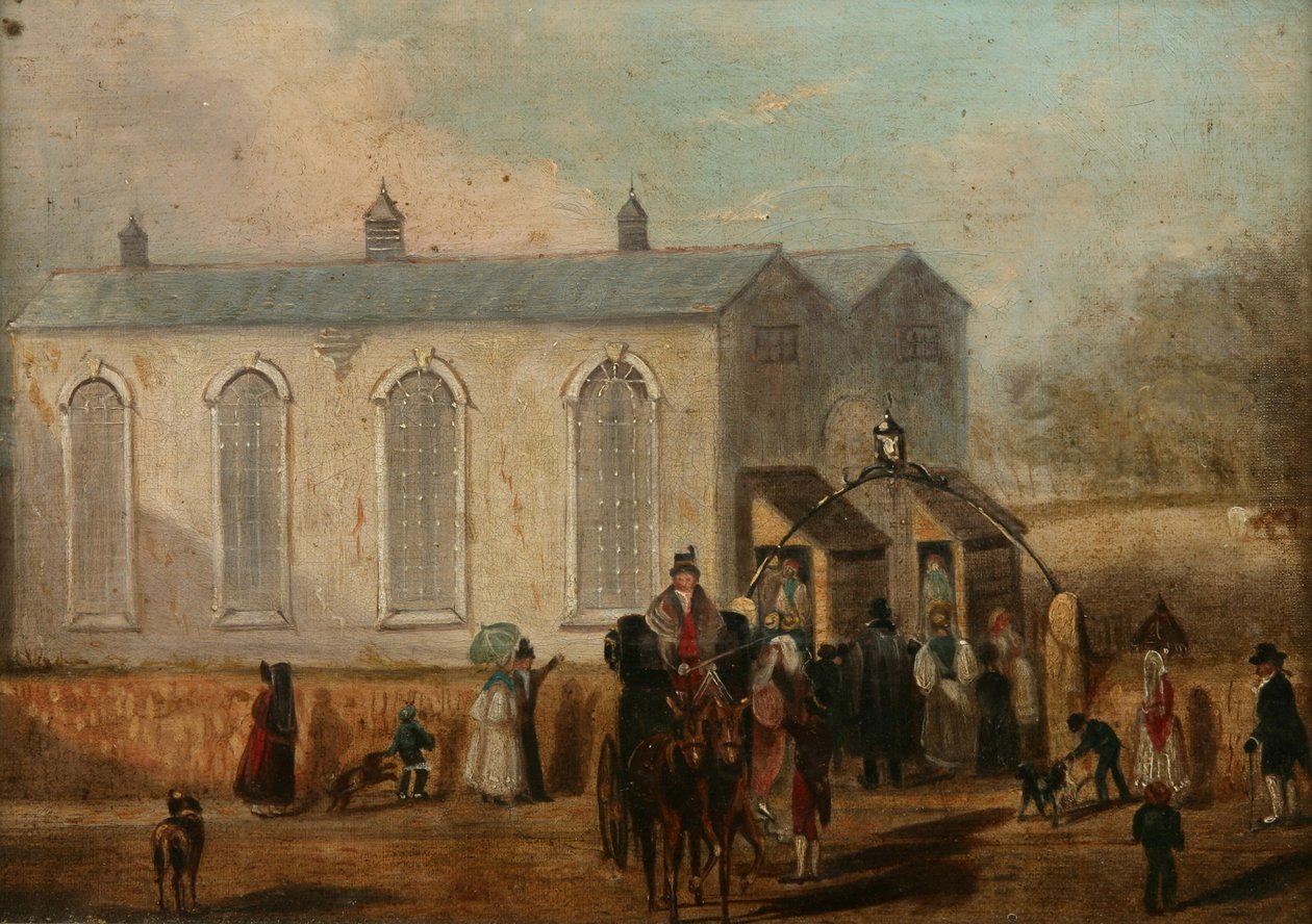 Kościół tymczasowy w Alverton, ok. 1832-35 autorstwa John Grenfell Moyle