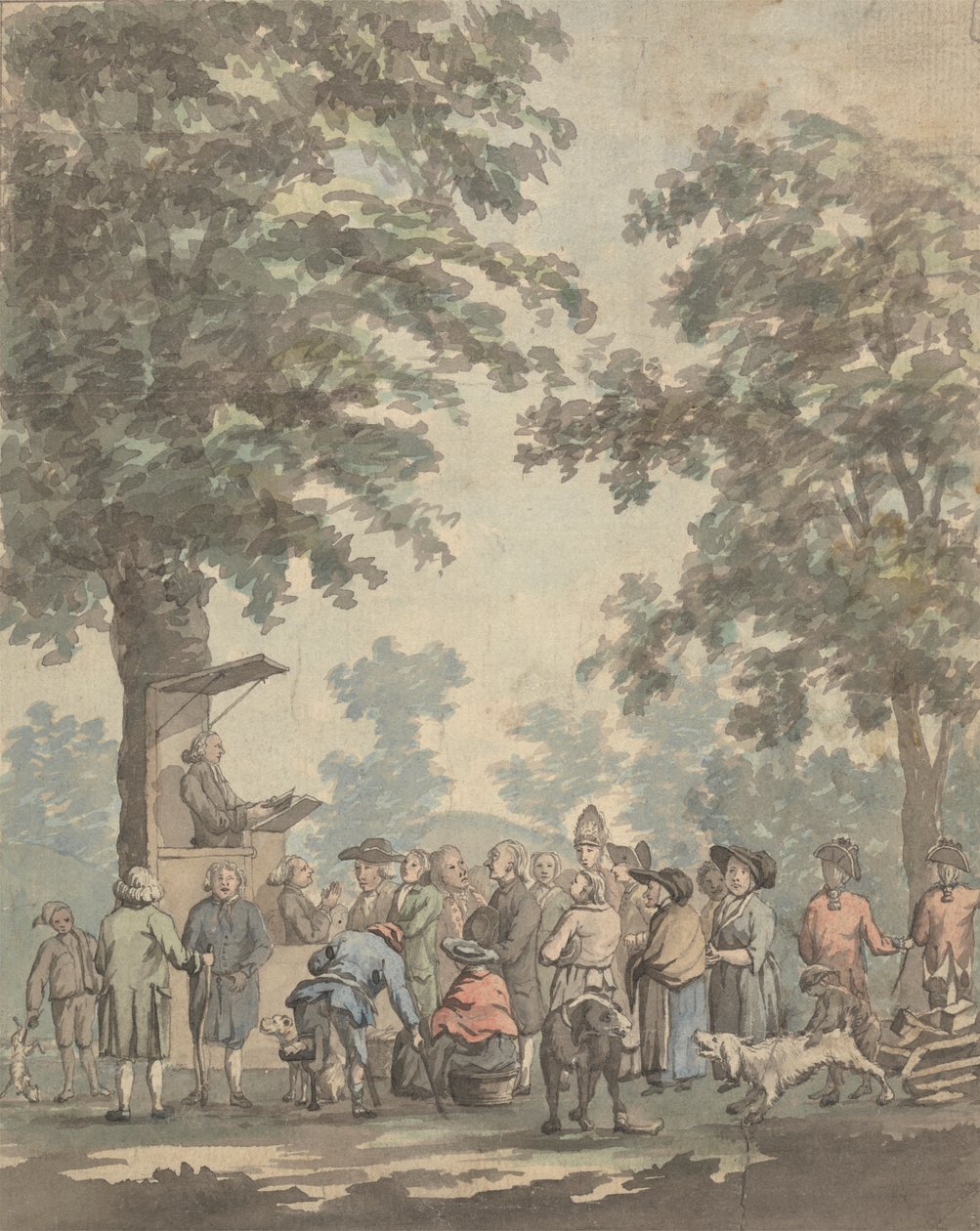 Kaznodzieja na wolnym powietrzu autorstwa John Griffiths