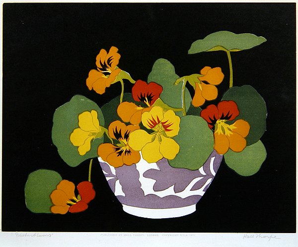 Nasturcje (odbitka drzeworytowa) autorstwa John Hall Thorpe