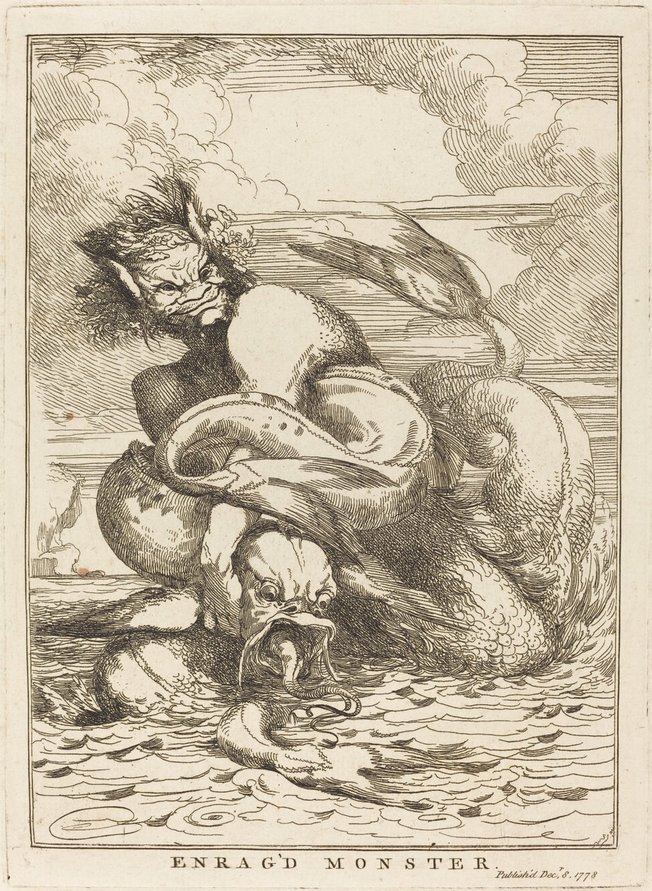 Rozwścieczony potwór autorstwa John Hamilton Mortimer