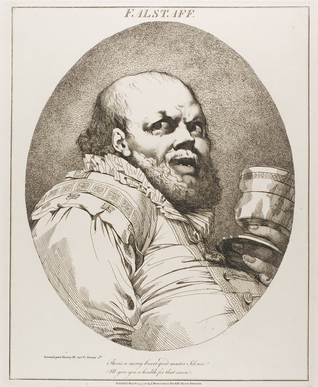 Falstaff autorstwa John Hamilton Mortimer