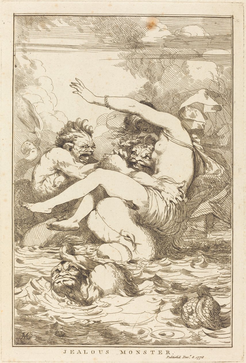 Zazdrosny potwór autorstwa John Hamilton Mortimer