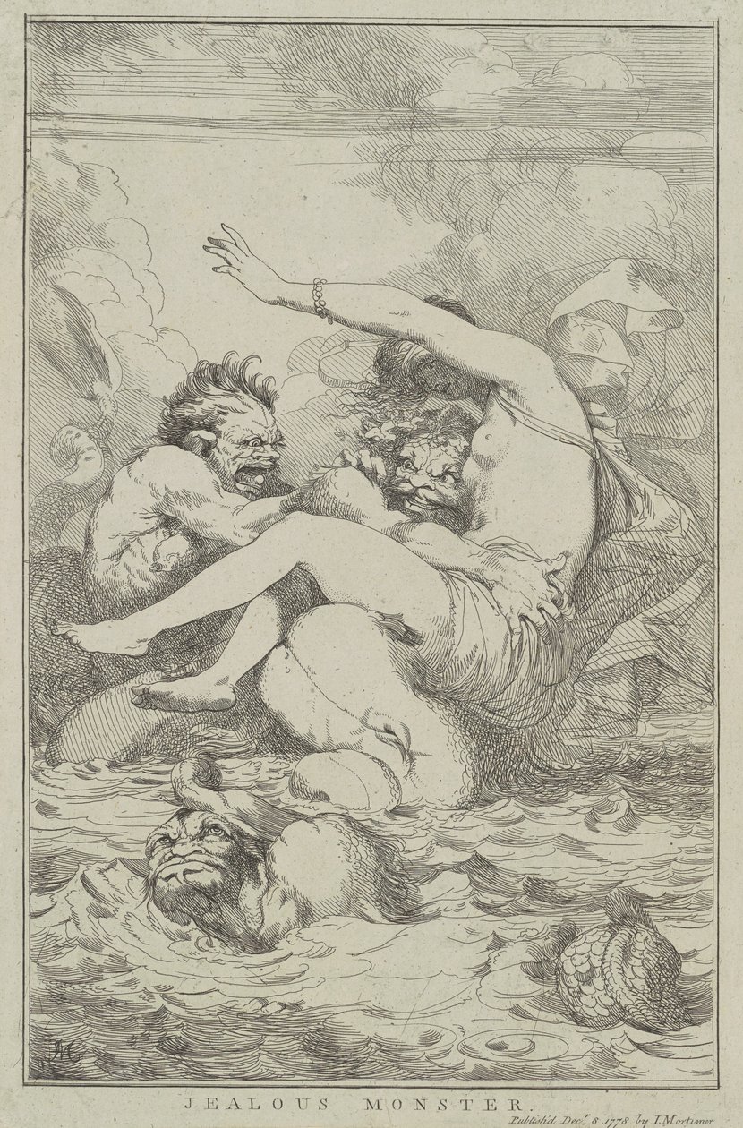 Zazdrosny potwór autorstwa John Hamilton Mortimer