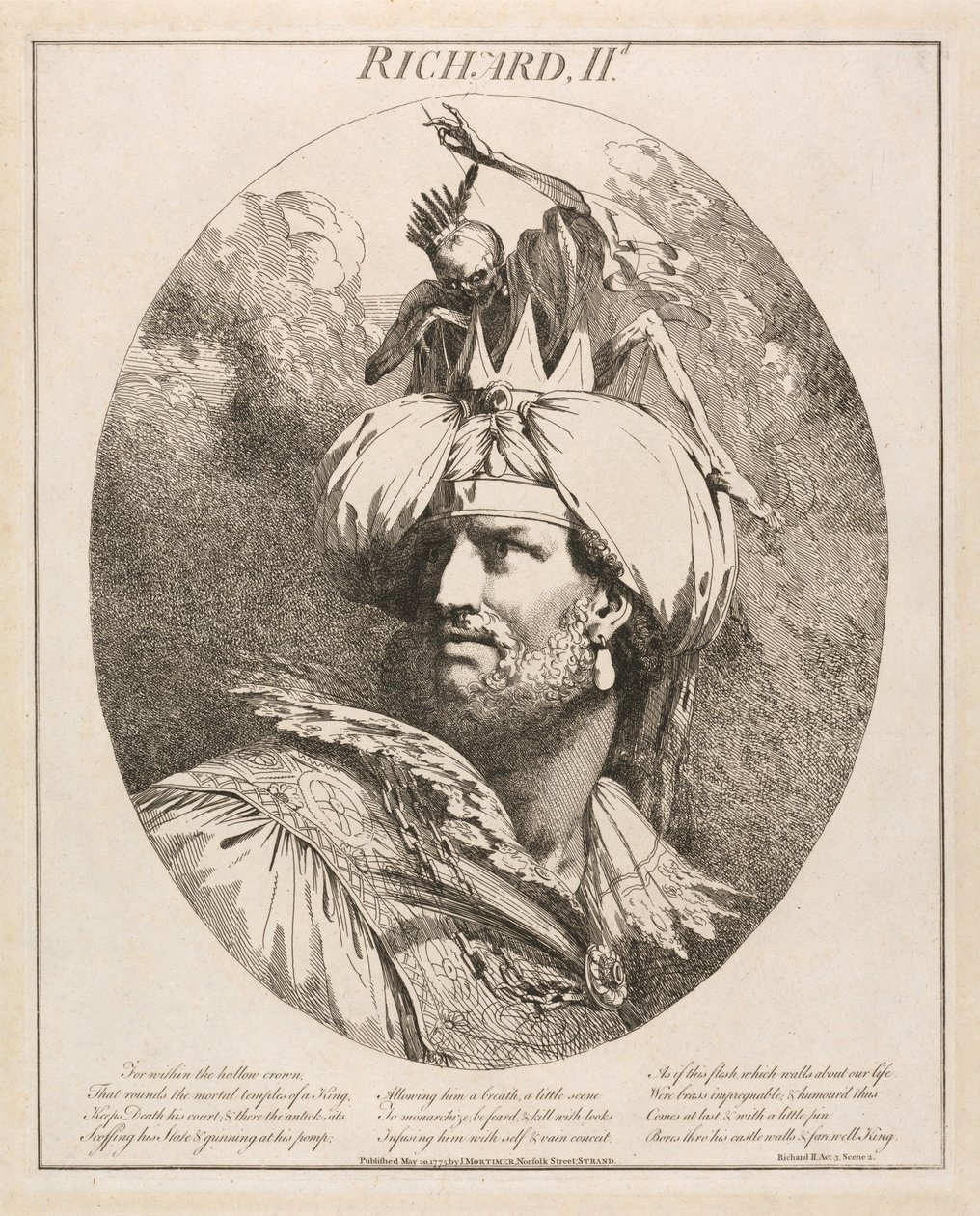 Ryszard II, z Ryszarda II, akt III, scena 2 autorstwa John Hamilton Mortimer