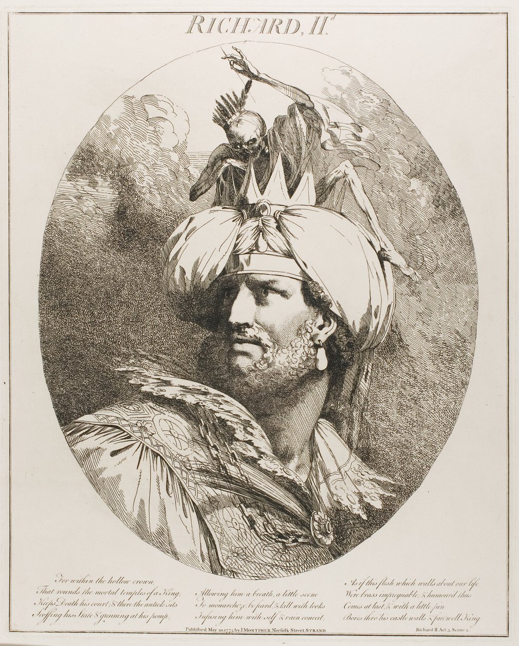 Ryszard II, z Dwunastu postaci z Szekspira autorstwa John Hamilton Mortimer