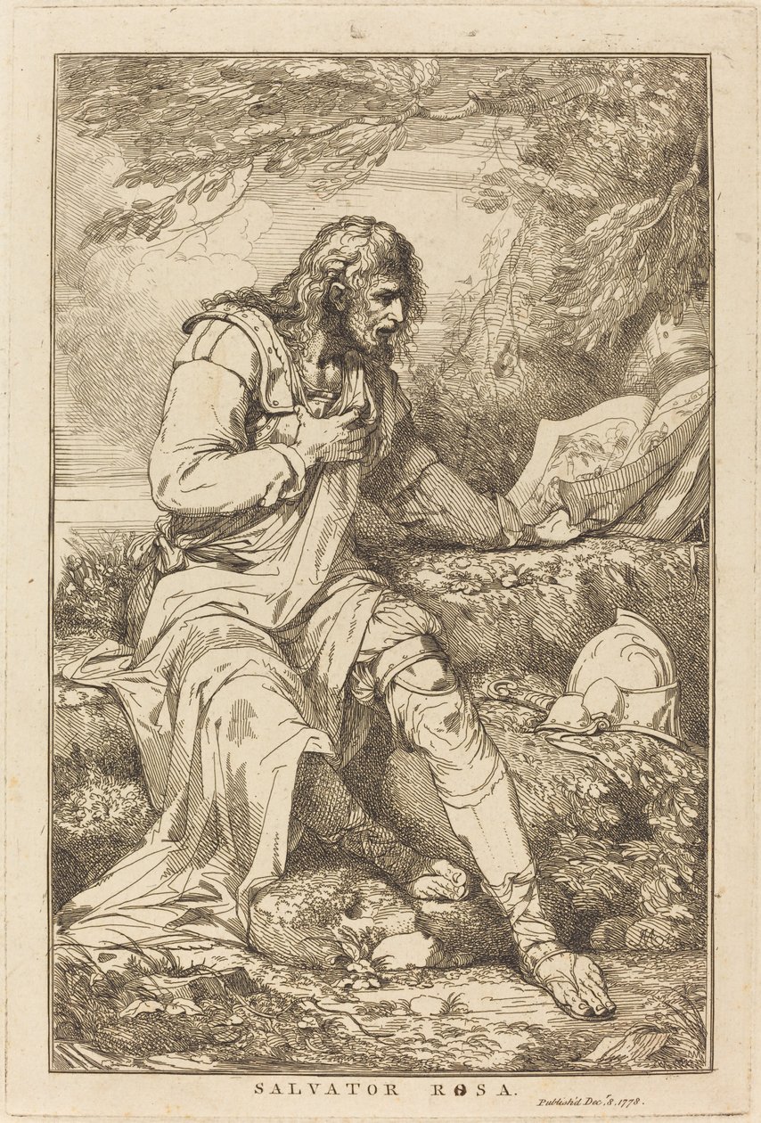 Salvator Rosa autorstwa John Hamilton Mortimer