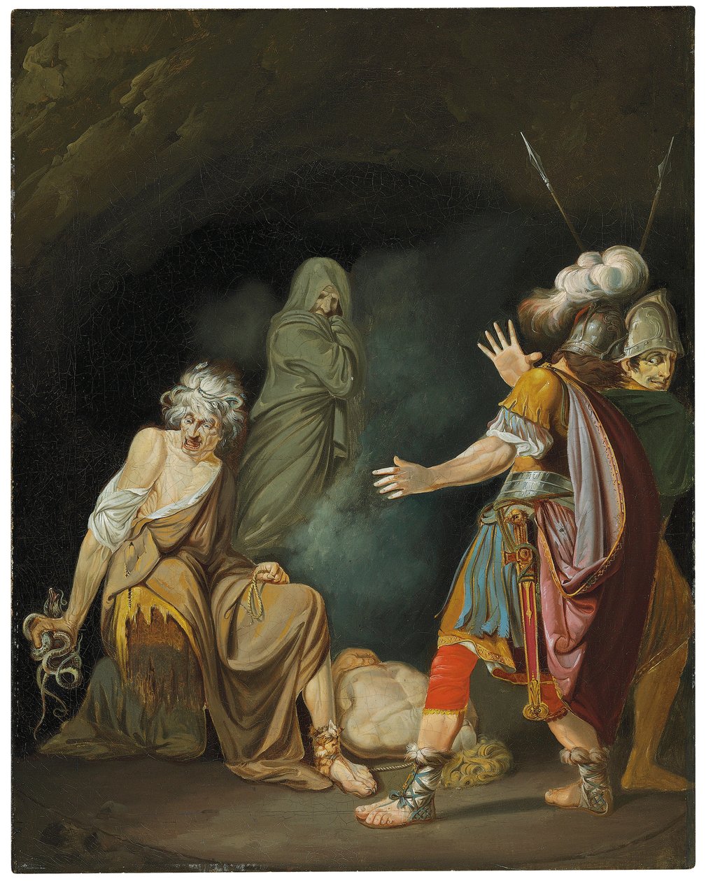 Sekstus Pompejusz konsultujący się z Erichtho przed bitwą pod Farsaliami autorstwa John Hamilton Mortimer