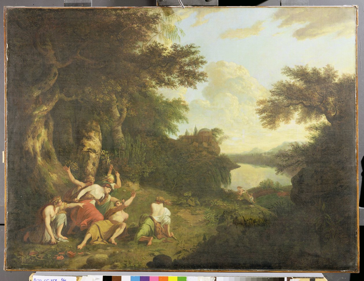 Śmierć Orfeusza, c.1770 autorstwa John Hamilton Mortimer