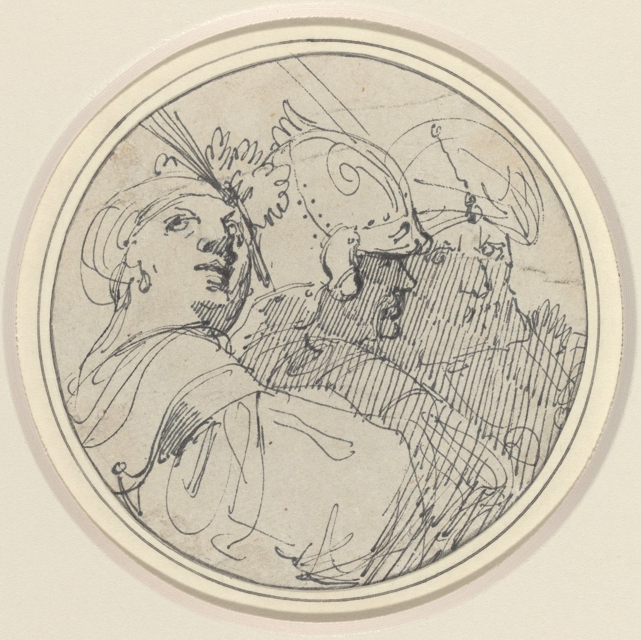Trzy głowy orientalne autorstwa John Hamilton Mortimer