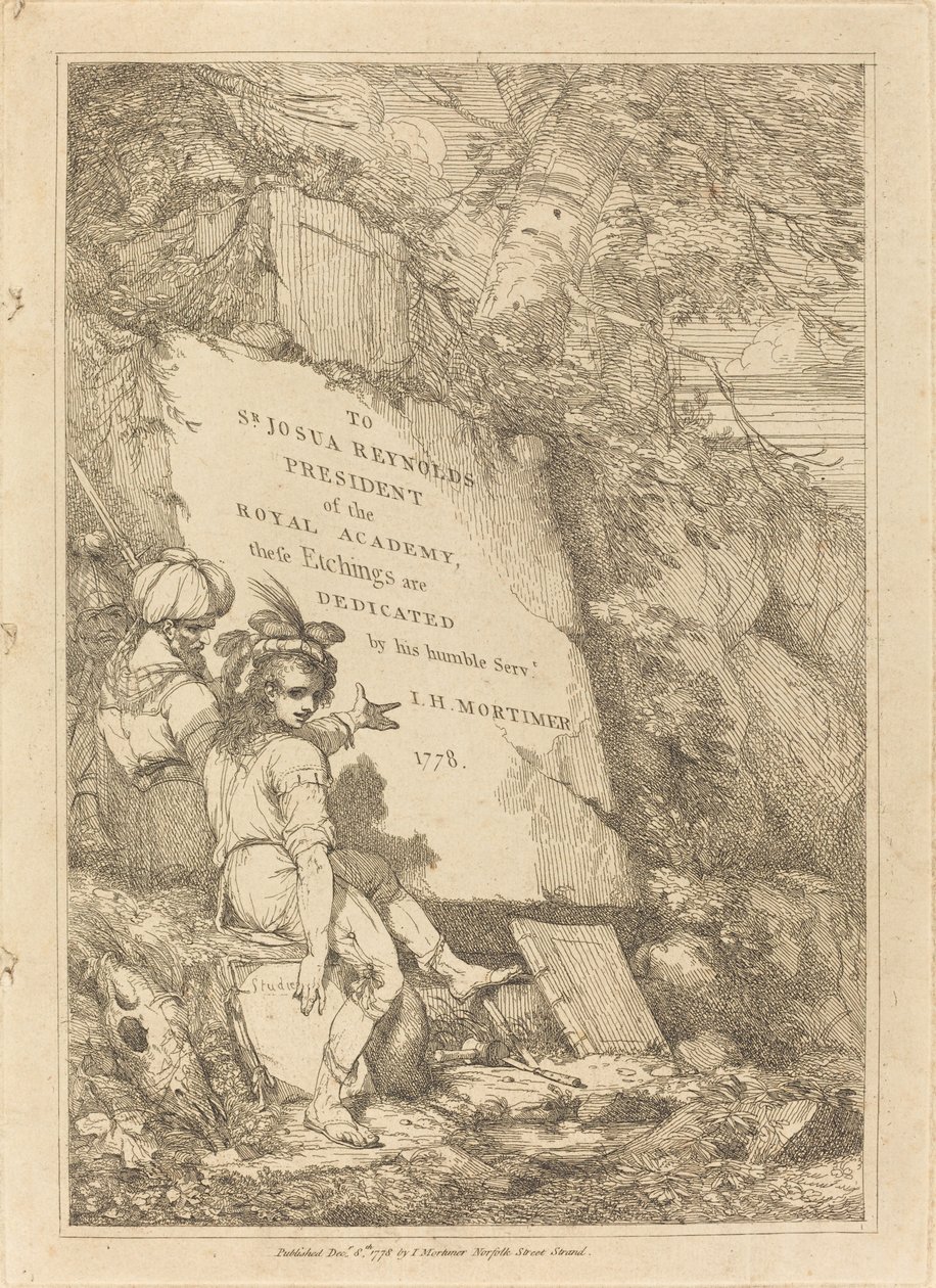 Strona tytułowa autorstwa John Hamilton Mortimer