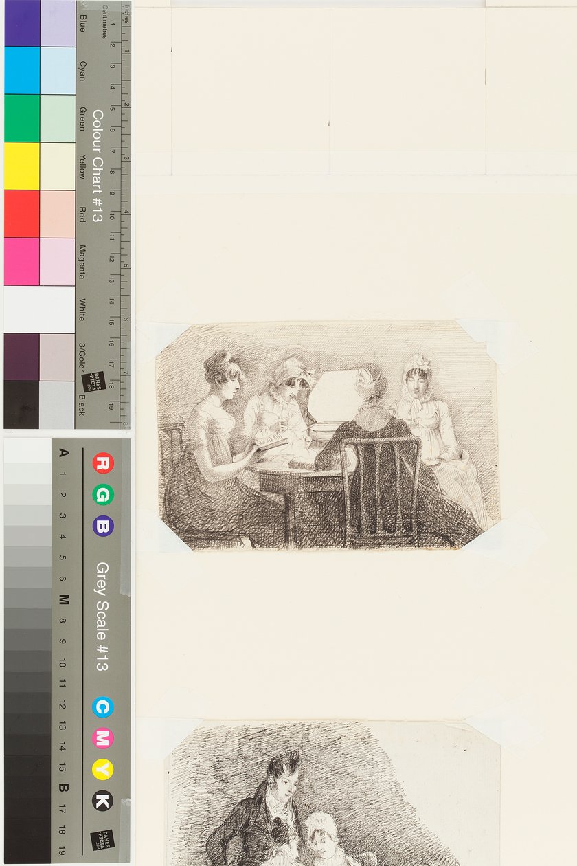Cicha chwila (pióro i atrament na papierze) autorstwa John Harden