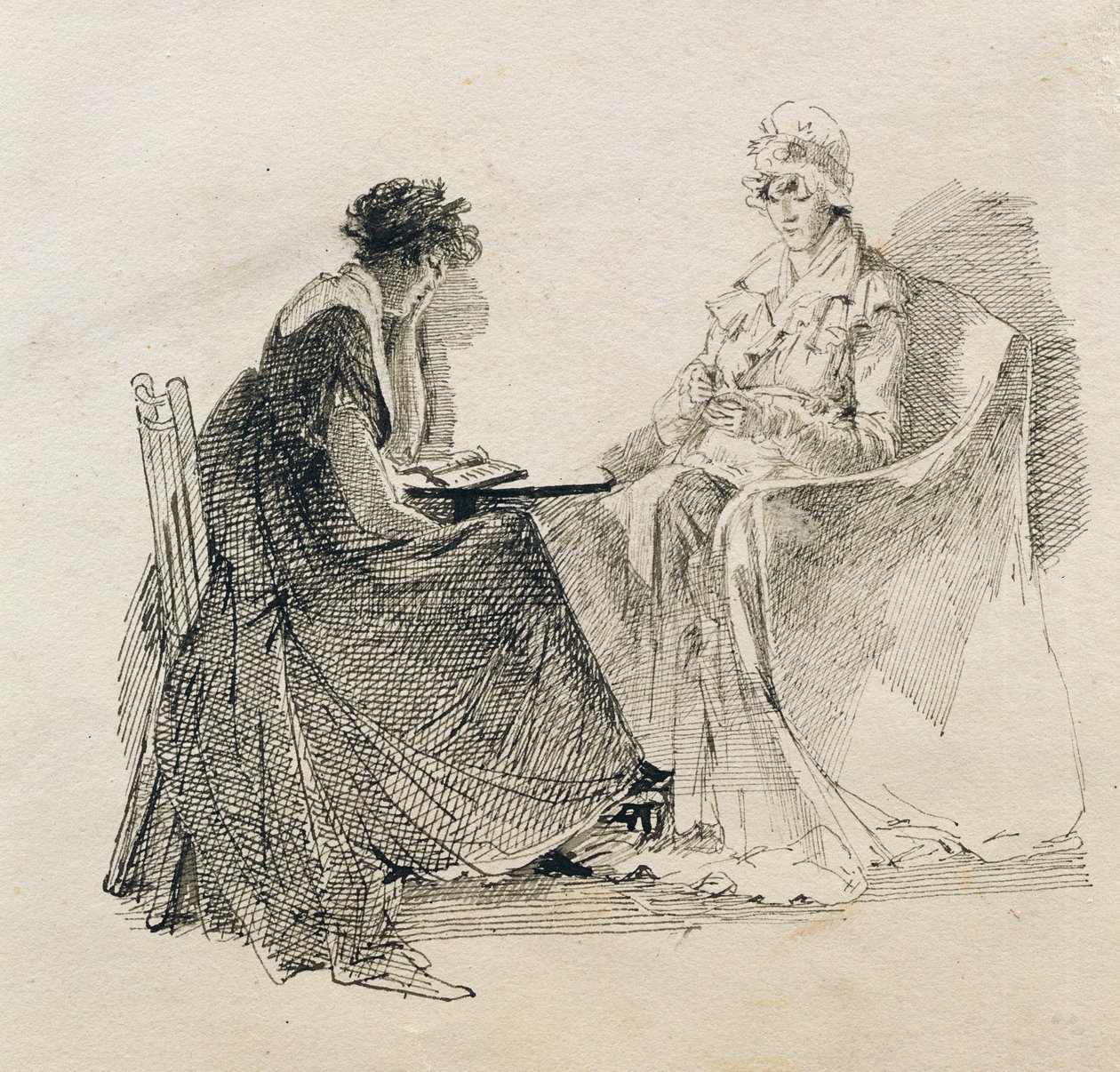 Wieczór w (pióro i atrament na papierze) autorstwa John Harden
