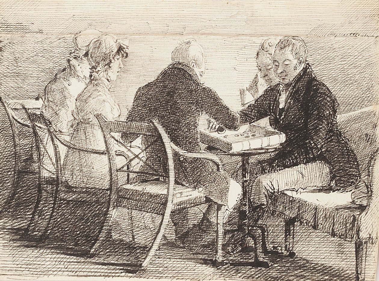 Backgammon, 1808 autorstwa John Harden