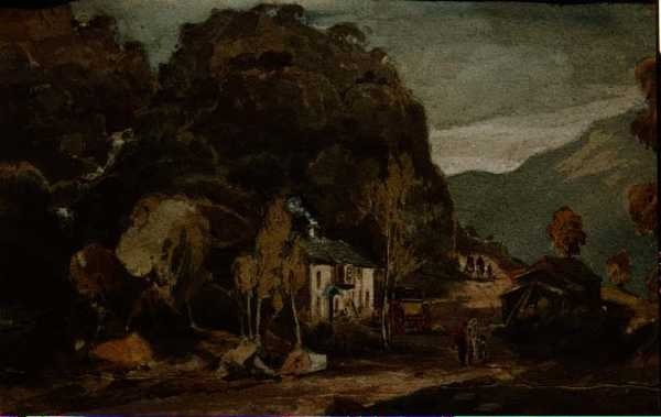 Borrowdale (akwarela na papierze) autorstwa John Harden